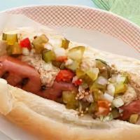 Grilled Turkey Or Beef Hot Dog · 