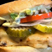 Grilled Chicken Sandwich · Charbroiled Chicken Breast with Lettuce, Tomato, Pickles, Onions, and Special Sauce (contain...