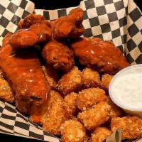 Chicken Tenders (Gluten-Free) · (Gluten-Free) Golden, fried Chicken Tenderloins served with choice of side sauce and Fries. ...