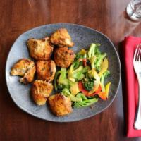 Mirch Murg Tikka · Chicken breast overnight marinate, mint, and cilantro. Prepared in a clay-oven and served wi...