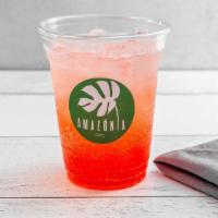 Rainforest · Strawberry and lemon topped with Orange Juice