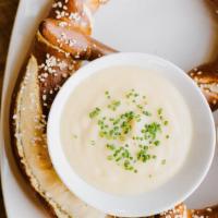 Rustic Giant Pretzel · Served with spicy brown mustard.