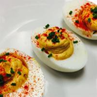 Leah'S Deviled Eggs (3) · An American classic. Just how you like 'em!.