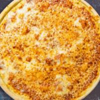 Cut To The Cheese Pizza · Fresh tomato sauce, shredded mozzarella and extra-virgin olive oil baked on a hand-tossed la...
