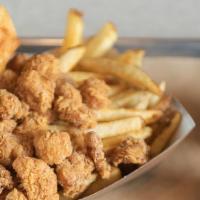 Chicken Bites · Served with Southern BBQ bread, boneless, crispy popcorn chicken. Your choice of dipping sau...