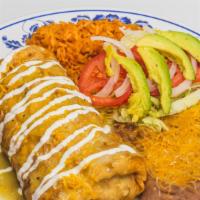Chimichanga · Please specify the meat you want:
Beef or Chicken
