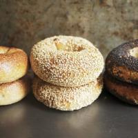 Half Dozen Assorted Bagels · Our organic naturally-leavened bagels are hand-rolled, given a long ferment, and have just a...