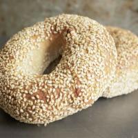 Sesame Seed Bagel · Our organic naturally-leavened bagels are hand-rolled, given a long ferment, and have just a...