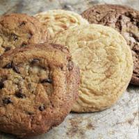 Half Dozen Assorted Cookies · An assortment of cookies currently available in the cafe. Please note a preference for nuts.
