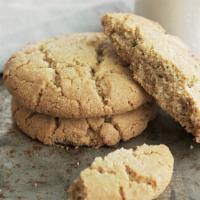 Old-Fashioned Peanut Butter Cookie · The chunky kind that is hard to resist.