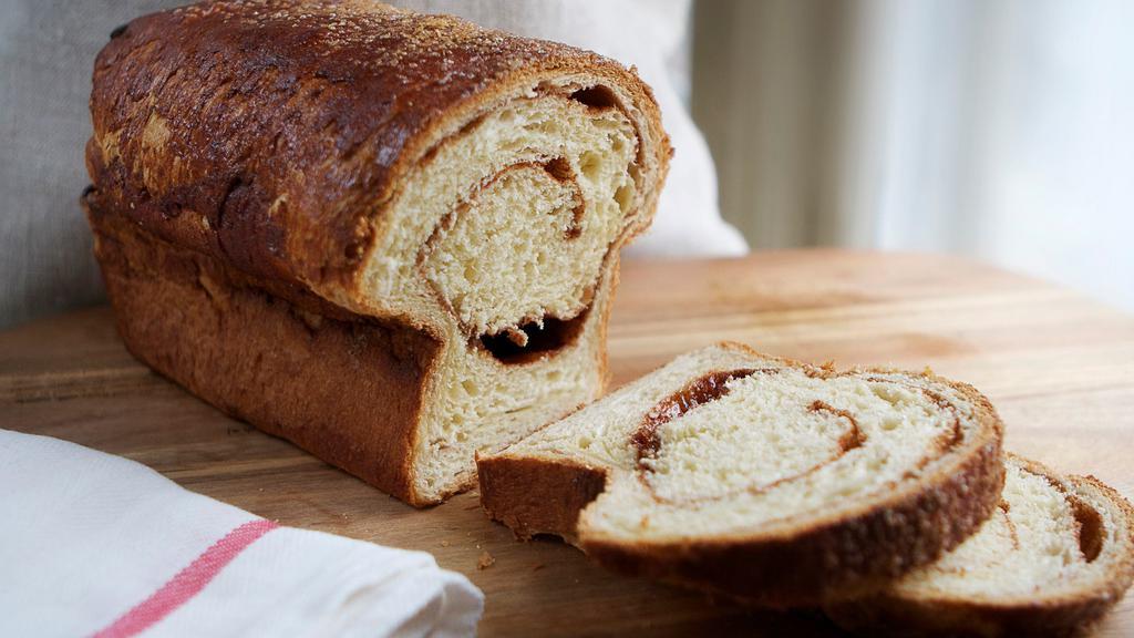 Cinnamon Swirl Brioche Loaf (24 Oz) · This soft-textured French loaf is enriched with eggs and sweetened with a swirl of cinnamon sugar. It gets its tender crumb from incorporating butter into the dough.