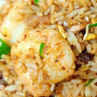 Fried Rice · Rice, eggs and green onion stir-fried with your choice of meat or vegetables.