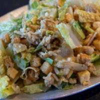 Caesar Salad - Sm · (GFO, V) our twist on a classic Caesar. Chopped romaine hearts, croutons, parmesan cheese, t...