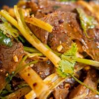 Szechuan Style Beef · Hot and spicy.