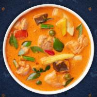 Pineapple Curry · Tomatoes and pineapple in Panang curry.