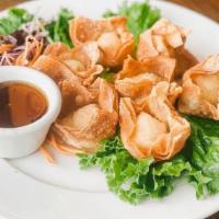 Crab Delight  · Deep fried wonton wrap stuffed with real crab meat, imitation crab meat and cream cheese, se...