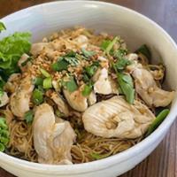 Bah Mee · Steamed egg noodles lightly seasoned with our house dressing and garlic sauce, with spinach,...