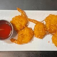 Coconut Prawns · Whole Prawns Tossed with Coconut Flake and Deep-fried Golden Brown.