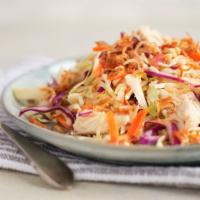 Wild Ginger'S Chicken Salad · Wild Ginger's salad of Shredded Chicken, Snap Peas, Red and Green Cabbage, Red Onions and Ca...