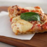 Margherita Pizza Slice · Fresh Mozzarella and Fresh Basil.