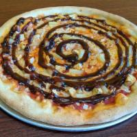 Vegan Bbq Chicken Pizza · 12 Inch Pizza with Soy Chicken, Pineapple and BBQ Sauce
