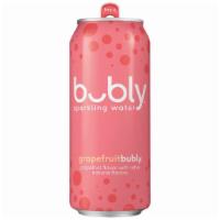 20Oz Bubly Grapefruit Seltzer* · Grapefruit flavored sparkling water - no calories, no sweeteners, all smiles.