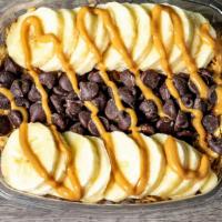 Funky Monkey · Acai, almond milk, banana, peanut butter topped with granola, banana, chocolate chips, peanu...