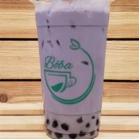 Taro Milk Tea · Popular. Creamy taro milk over ice.  
- Non-dairy