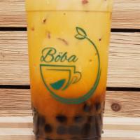 Thai Milk Tea · Popular. Classic Thai milk tea
-Contains dairy/whole milk.  
-Nondairy milk alternatives ava...