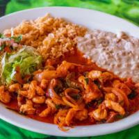 Camarones Rancheros / Shrimp Country Style · *Thoroughly cooking food of animal origin, including but not limited to beef, eggs, fish, la...