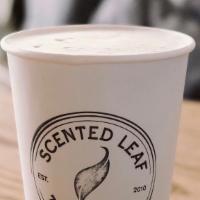London Fog · An intoxicating brew made with earl grey creme, steamed milk and vanilla. Topped with sprink...