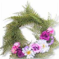 Welcome Spring Option 4 · Spring Artificial Floral Wreath

This wreath has spring colorful silk flowers with beautiful...