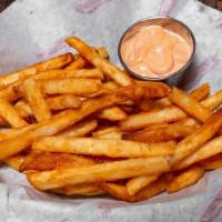 Seasoned French Fries (Basket) · Golden brown and lightly seasoned with our special blend of spices. Served along side our fa...