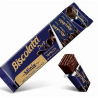 Biscolata Minis Dark Chocolate Wafer Bars 4.13 Oz · HAZELNUT CREAM BETWEEN DELICIOUS WAFERS - COVERED IN PURE MILK CHOCOLATE - BITE SIZE ECSTASY...