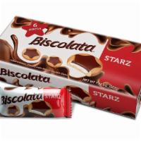 Biscolata Starz Milk Chocolate Cookies 7.94 Oz (Pack Of 6) · PREMIUM QUALITY INGREDIENTS - BITE SIZE COOKIES WITH PURE MILK OR DARK CHOCOLATE - FUN PARTY...