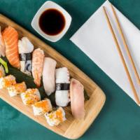Sushi Combo · Chef's choice 8 pieces of nigiri and your choice of a Belltown roll OR a California roll.  C...