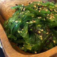 Seaweed Salad · Vegetarian. With sesame seeds and oil.
