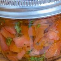 Jar Of Bruschetta · Jar of house bruschetta (tomato, basil, garlic, olive oil)