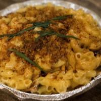 Mac & Cheese · Four Cheese Blend, Bread Crumbs and Scallions.