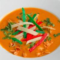 Tortilla Soup · Fresh tender chicken breast, in our house made tortilla soup garnished with fresh cilantro a...