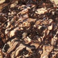 Mississippi Mudpie · Coffee ice cream with dark chocolate cookies and a chocolate swirl.