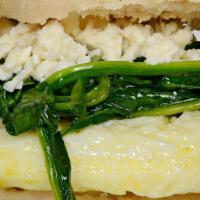 Egg White, Spinach & Feta Sandwich · 