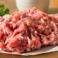 Ground Pork · 1 lb. Ingredients: pork 

packaging: weight varies per package - vacuum sealed package

we s...