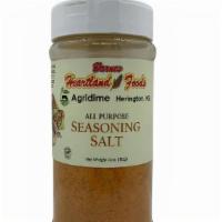 All Purpose Seasoning Salt · Ingredients: Sea Salt, Sugar, Dehydrated Onion & Garlic, Rice Flour, Paprika, Spices, Turmer...