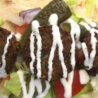 Falafel · Vegan, served without cheese.