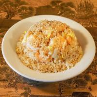 Shrimp Fried Rice · Shrimp, onions and egg.