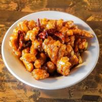 General Tao · Lightly battered chicken or tofu; Tianjin chilis and scallions wok-tossed with in our famous...