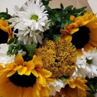 Here Comes The Sun  · Sunflowers! And daisies ! The perfect bouquet combo 


Please let us know what message you n...
