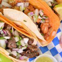 Tacos · We have the choice of Birria, Asada, Pastor, Chicken for our tacos!. Comes with Cilantro and...