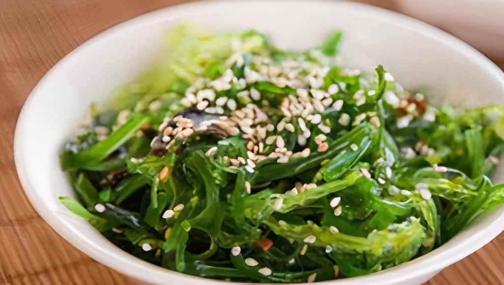 Seaweed Salad · Sesame-infused seaweed salad.